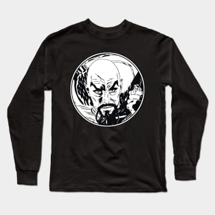 MING THE MERCILESS - Flash Gordon (Circle Black and White) Long Sleeve T-Shirt